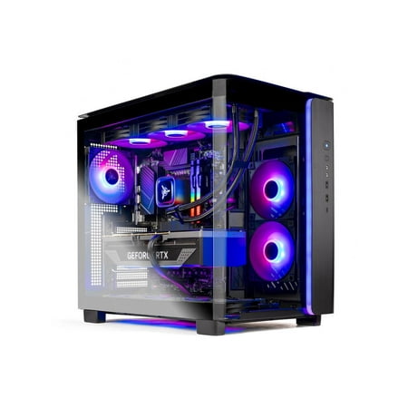 Skytech King 95 Gaming PC Desktop, AMD Ryzen 7 7800X3D, NVIDIA Geforce RTX 4070 Ti Super, 2TB Gen4 SSD, 32GB RAM, AIO Liquid Cooling, Windows 11