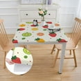 thumbnail image 2 of Awypu Fruit Cartoon Floral Pattern Square Fitted Tablecloth 100% Polyester Fiber 46*46, 2 of 8
