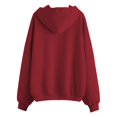 thumbnail image 3 of Zip Up Hoodie Women Y2K Long Sleeve Fall Jacket with Pocket 2025 Lightweight Comfort Travel Cargo Sweatshirts Hoodies Wine 2XL, 3 of 5