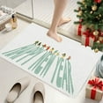 thumbnail image 4 of KOYPTL White Christmas Welcome Front Door Mat-24 x 16 Inch,Non Skid Cushioned Door Carpet,Washable Dirtproof Comfort Standing Rug for Winter Holiday Decor Kitchen Home Porch Entrance Floor Outdoor, 4 of 6
