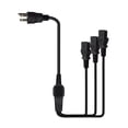 thumbnail image 2 of Cable de alimentación de 5-15P IEC320 C13, Cable de conversión divisor duradero para ordenador, s, hervidores eléctricos, estéreos Baoblaze cable de alimentación, 2 of 8