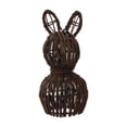 thumbnail image 1 of Tdxkok Handwoven Rattan Easter Bunny Figurine Rustics Holiday Decoration Accents Natural Woven Rabbits Sculpture for Spring Home and Garden Display Easter Gifts, 1 of 6