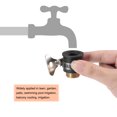 thumbnail image 4 of Uxcell Quick Connector Faucet Hose Fitting G1/2 Adapter Black 2Pack, 4 of 4