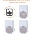 thumbnail image 2 of 24 Pieces Non-slip Knit Chair Leg Socks, Prevent Scratches And Reduce Noise, Easy To Move, White, 2 of 5