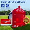 thumbnail image 3 of Juego de fútbol inflable OZIS de 198 x 198 x 274 cm con pelota y soplador, 3 of 7