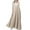 Beige, variant on Sngxgn Women's Summer Bodycon Casual Midi Sleeveless Hollow Out Knit Side Slit Striped Long Tank Dress(Beige,XXL)