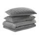 thumbnail image 3 of Edredón Ligero Hudson & Main Tipo Colcha Velvet Gris Individual, 3 of 5