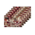 thumbnail image 4 of MKHERT Ethnic Patchwork of Tribal Aztec Turkish Design Placemats Table Mats for Dining Room Kitchen Table Decoration 12x18 inch,Set of 6, 4 of 4