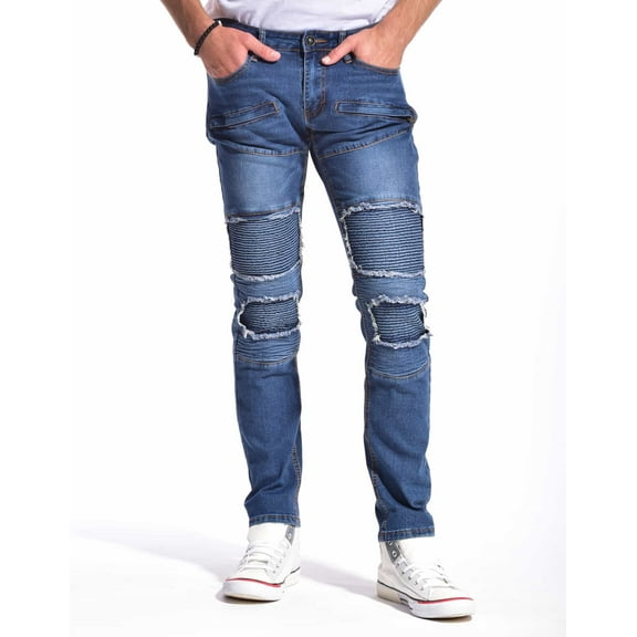 MEN'S MAMMOTH FIVE POCKETS MOTO SLIM FIT JEANS