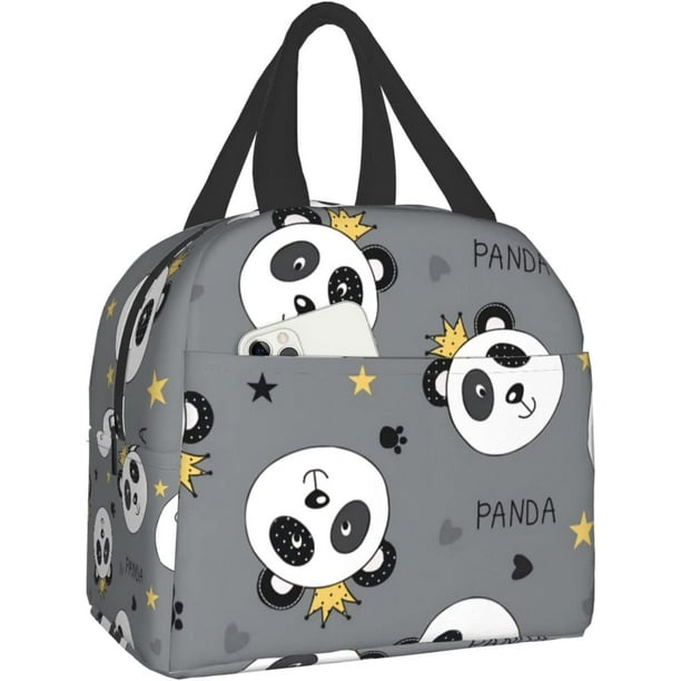 Pandas Lunch Bag for Women Girls Kids Insulated Picnic Pouch Thermal ...