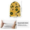 thumbnail image 2 of Hirioo Bees and Sunflowers for Men's Knit Cuffed Beanie for Outdoor Activities Unisex, 2 of 6