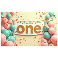 thumbnail image 6 of Glittery Gold One Letter Banner for First Birthday Party Backdrop Party Decorations Photography Props Birthday Decors, 6 of 8