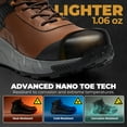 thumbnail image 3 of NORTIV 8 Waterproof Composite Toe Work Boots for Men – Lightweight Non-Slip ASTM F2413-18 Safety Boots for Warehouse & Construction, VaporGuard-Nano, 3 of 9