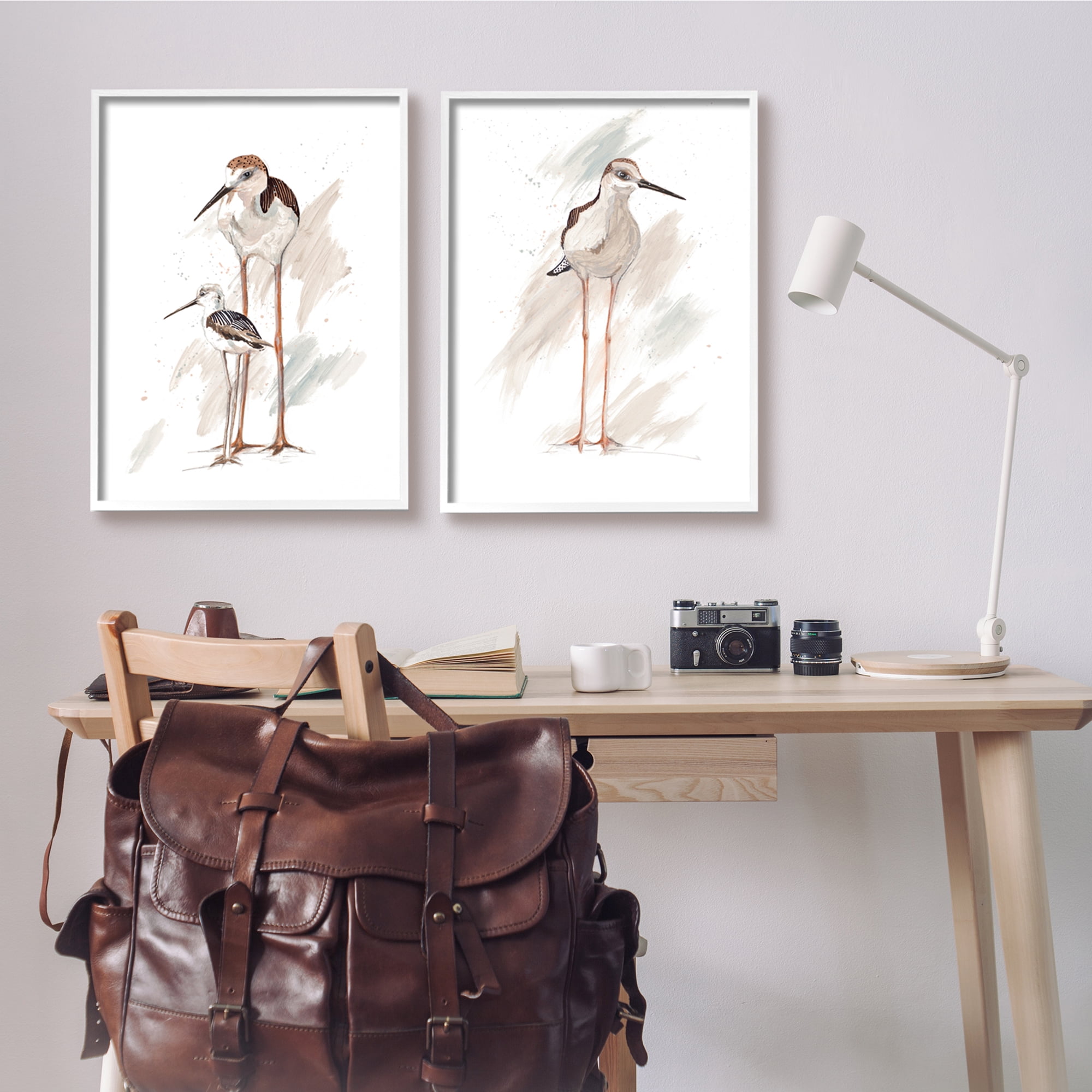 Stupell Industries Sandpiper Bird Family Sunny Beach Coastal Bird ,24 x 30, Design by Patricia Pinto