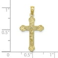 thumbnail image 3 of FJC Finejewelers 10k Yellow Gold Crucifix with Scroll Tips Charminri, 3 of 6
