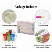 DIY Latch Hook Kits Latch Hook Kit Giraffe Needlework Pillow Cover 43cmX43cm DIY Hooks Knitted Embroidered Carpet Pillow Embroidery Latch Hook Carpet Kit