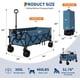 thumbnail image 2 of Garvee Carros Wagons Plegables Extralargos 54 x 29 x 42", Ruedas Todo Terreno, Portavasos, Azul, 2 of 8