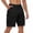 Black, variant on Cargo Shorts for Men Summer Casual Elastic Waist Straight Leg Knee Length Hiking Work Shorts with Pockets