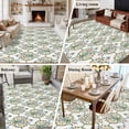 thumbnail image 5 of Large Area Rugs for Living Room Bedroom, Vintage Abstract 8'x10' Rug Washable Carpet Runner Indoor Outdoor, Retro Floral Texture Green Non Slip Floor Mats Rug for Kitchen, Patio, 5 of 8