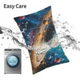 thumbnail image 6 of Pofeuu Colorful Planet Universe Print Polyester Microfiber Plush Pillowcases, Super Soft and Cozy Pillow Case Covers with Envelop Closure（Pillow core not included）-16"x24", 6 of 6