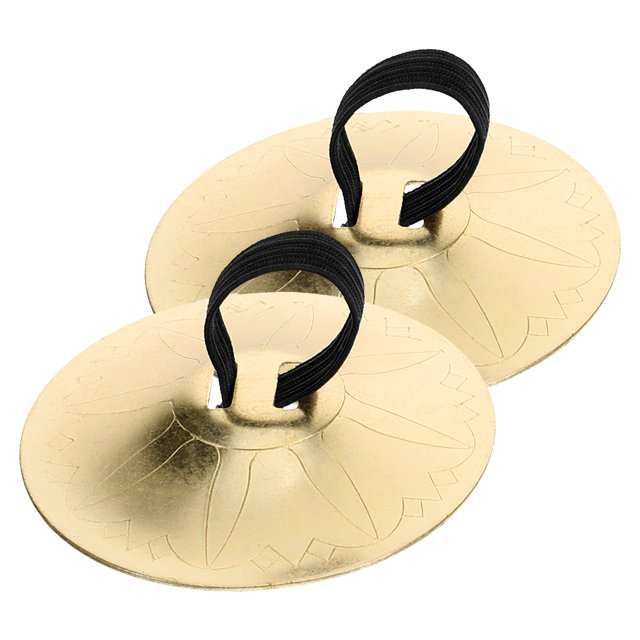 HEALEEP 1 Paire de Cymbales pour Doigts Style Traditionnel en Cuivre pour Adolescents
