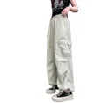 thumbnail image 5 of Pantalones deportivos informales finos de verano para niñas, nueva gran oferta de la temporada, ropa de trabajo de ocio para niños, pantalones holgados para niñas de escuela secundaria, 5 of 5