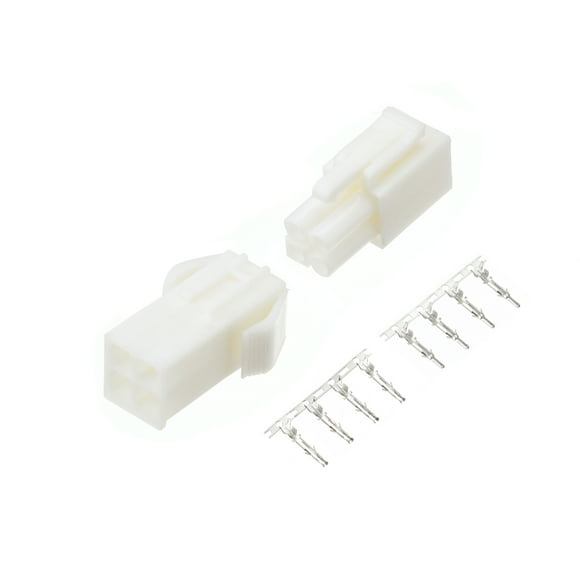 Unique Bargains 20 Pairs 4.5mm 4 Pin Male Female JST-SM Housing Crimp Terminal Connector