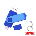 thumbnail image 3 of Rotable Usb Flash Drive 128GB 32GB 16GB Pen Drive 256GB Pendrive 64GB 4G OTG 2 IN 1 Memoria Usb Stick Type C Usb 2.0, 3 of 5
