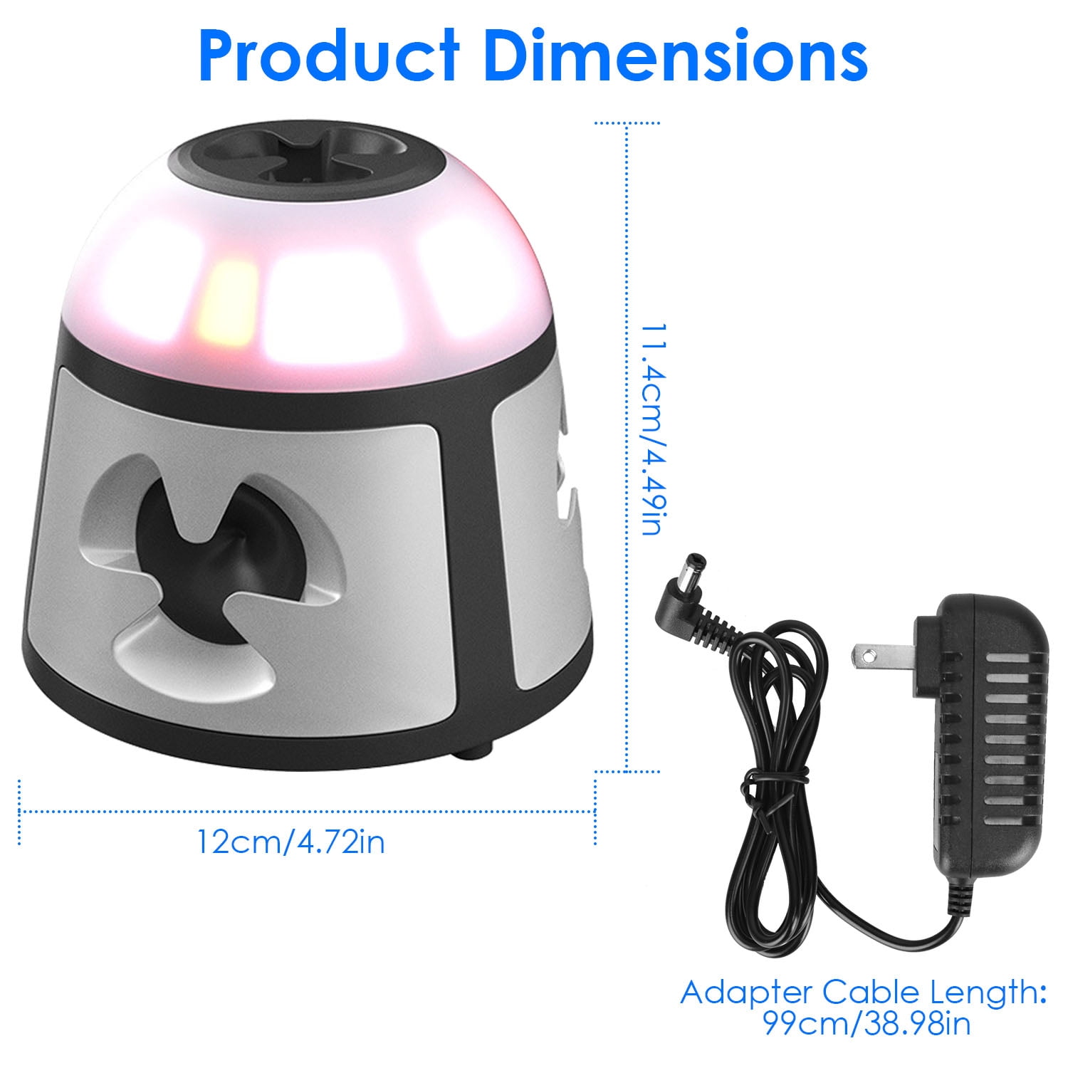 Imountek 360° Ultrasonic Mice Repellent 4 Modes 9 LED Strobe Lights Alarm Horn Indoor Pest Control for Kitchen Garage Warehouse