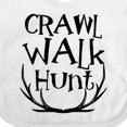 thumbnail image 4 of Inktastic Crawl, Walk, Hunt Boys or Girls Baby Bib, 4 of 4
