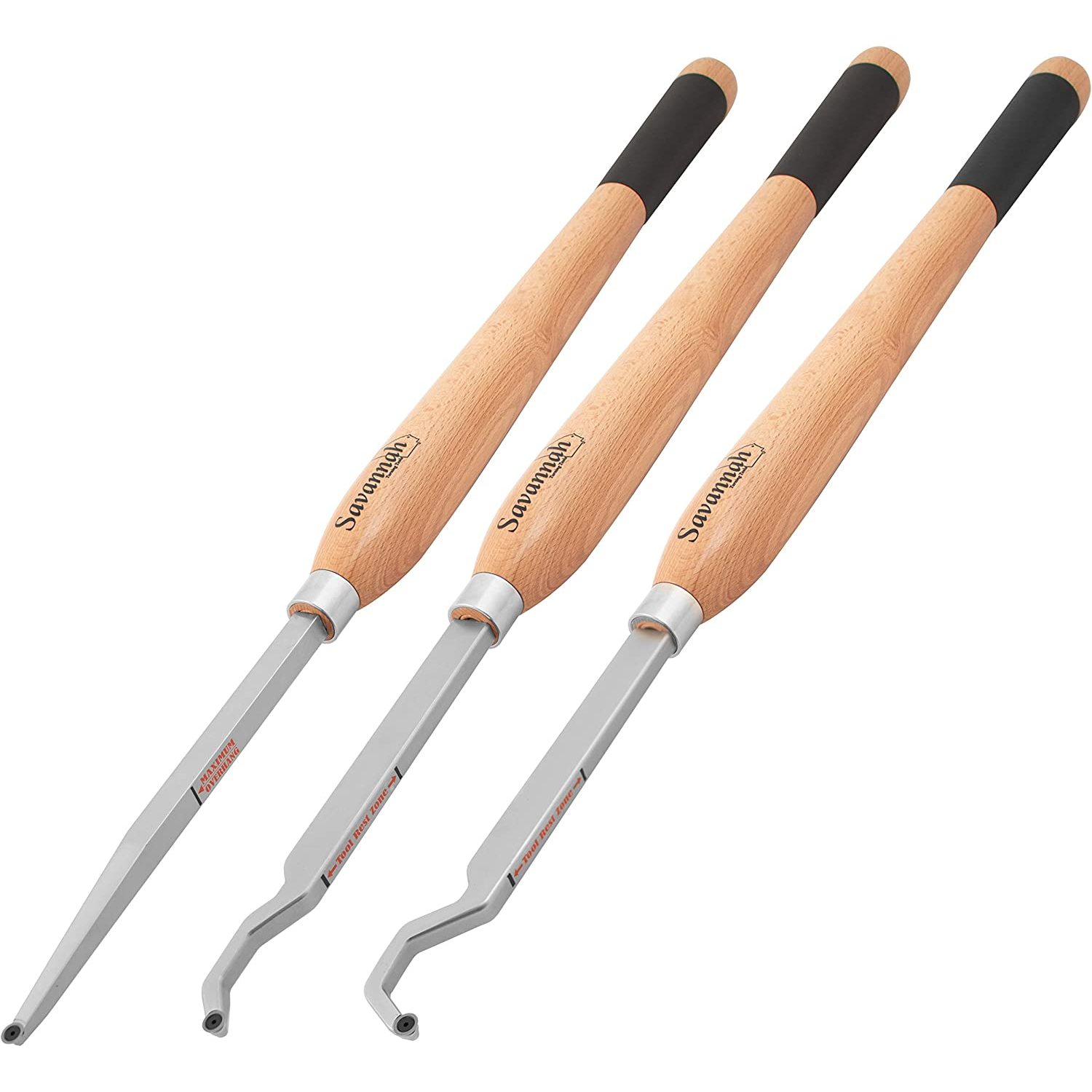 Codllyne Carbide Hollowing Tool 3 Piece Set with 1, 2 and 3 Hollowers