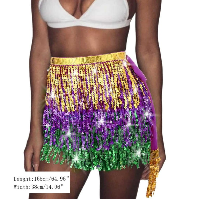 Spring Maxi Skirt Boho Fringe Skirt Sequin Tassel Belly Dance Hip Scarf Rave Party Skirts Belts For Women And Girls Long Black Skirts For Women Uk Walmart
