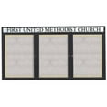 thumbnail image 3 of Aarco Products ODCC3672-3RHB 3-Door Outdoor Enclosed Framed Bulletin Board with Header - Blue, 3 of 4