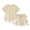 Apricot, variant on LYMAYTER 9M-7T Girls Summer Shorts Set for Baby Toddler 2PCS Short Sleeve Ruffle Cotton T-Shirt and Elastic Drawstring Shorts Pants Sets