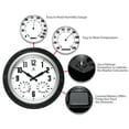 thumbnail image 6 of Infinity Instruments Forecaster Silver Outdoor Wall Clock with Hydrometer, 6 of 7