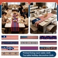 thumbnail image 4 of Independence Day Tablecloth, Printed Patriotic Flag Decor for 250th Anniversary Living Room Table, Coffee Table and Holiday Dining,July 4th Decorations, 4 of 6