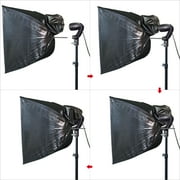 LINCO LED Photography Studio Lighting Backdrop Stand Kit 3 Color Muslin (Black/White/Green) Background Support Kit-AM243