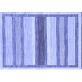thumbnail image 1 of Ahgly Company Indoor Rectangle Abstract Blue Modern Area Rugs, 2' x 4', 1 of 4