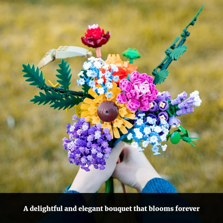 flowerセット Amazon.com: ZONECYTD Flowers Bouquet Toys Building Blocks Set with