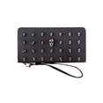 thumbnail image 1 of Cartera Larga De Dama Calavera Con Cremallera De Cuero Pu Color Negro, 1 of 5