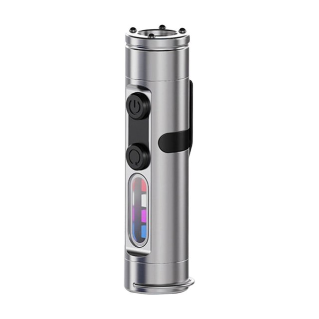Linterna táctica de succión magnética | LED brillante resistente al agua de 500 lúmenes | Cuerpo duradero de aluminio | Tipo C Recargable 3000mAh | Multifunción Clip-On | Emergencia y uso al aire
