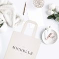thumbnail image 3 of Personalized Modern Name Cotton Canvas Tote Bag, 3 of 6