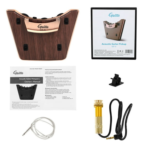 Acoustic Guitar Sound Pickup Free Hole Dual Pickup Modes External