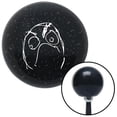 thumbnail image 1 of American Shifter  White Angry Meme Black Metal Flake Shift Knob with M16 x 1.5 Insert Shifter Auto Brody, 1 of 1