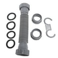 thumbnail image 2 of Flexible P Trap Pipe Kit, High Temperature Resistant Space Saving Single Kitchen Sink P Trap Pipe Kit  for Maintenance, 2 of 7