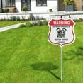 thumbnail image 5 of Warning This Property is Protected by Boston Terrier (10 Pack) 12 inch X 12 inch Shield Shaped Rust-Free Aluminum Metal Signs with Aluminum Mounting Stakes Weather Resistant Made in the, 5 of 8