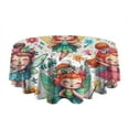 thumbnail image 5 of Colorful Fairy Princess Pattern Round Tablecloth 60"x60",Wrinkle Wipeable Table Cloth for Kitchen Dining Room Picnic Patio Party, 5 of 6