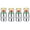 Silver 4Pcs, variant on 2.4Bar 36PSI Tire Pressure Monitor Sensor Indicator Easy To Read 3 Color Eye Alert Tyre Valve Caps Pressure Monitor Indicator for Cars Motorcycles Trucks (Silver 4Pcs)