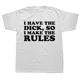 thumbnail image 1 of Manga de moda "Tengo el pene, así que pongo las reglas". Camisetas de algodón con cuello redondo para hombre, ropa de calle de talla europea., 1 of 7