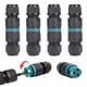 thumbnail image 1 of Conexión eléctrica impermeable IP68, 4 piezas Conector eléctrico impermeable de 3 hilos, Caja de conexiones impermeable IP68 Caja de conexiones impermeable de 2 vías para exteriores para, 1 of 5